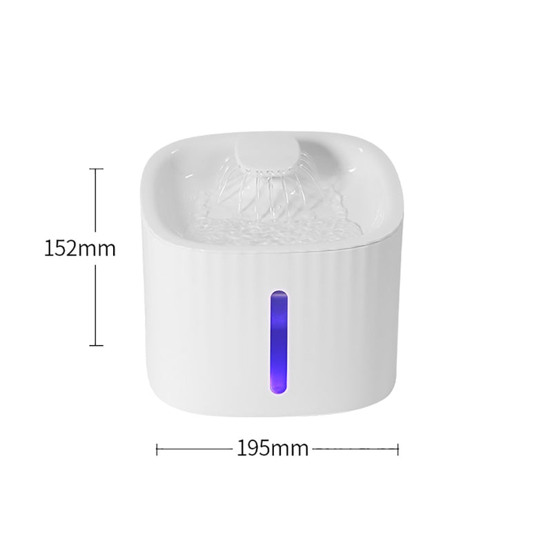 MIU smarter 3 Liter LED Katzen Wasserbrunnen, ermutigt Deine Katze mehr zu trinken